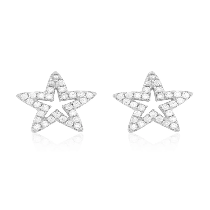 Conjunto Estrella y Estrellita Plata Esterlina 925 2