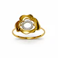 Anillo Oro Amarillo 18kt  Flor Bicolor - Miniatura 3
