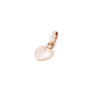 Colgante Corazon en Oro Miel 18kt Inflado