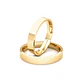 Par Argollas Matrimonio de Oro 18kt Modelo Tubo ErgoFit PORTUS de 3,5mm Oro Amarillo - Miniatura 1