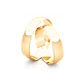 Par Argollas Matrimonio de Oro Amarillo 18kt Alejandrina de 5,0mm - Miniatura 2