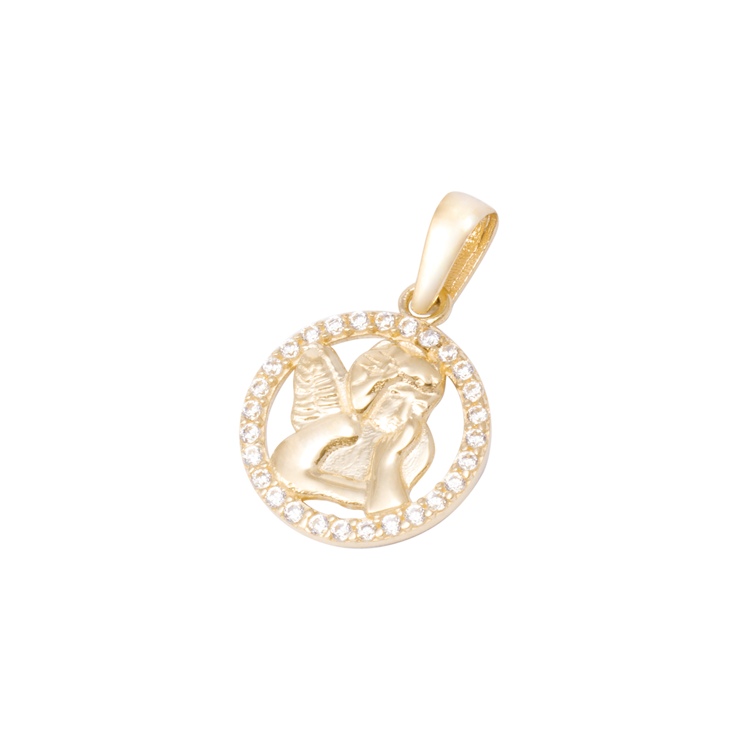Colgante de Oro de 18kt Circonitas Angel 1