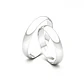 Par Argollas Matrimonio de Platino Modelo Bari de 3,0mm - Miniatura 3