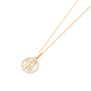 Colgante de Oro de 18kt Circonitas Angel