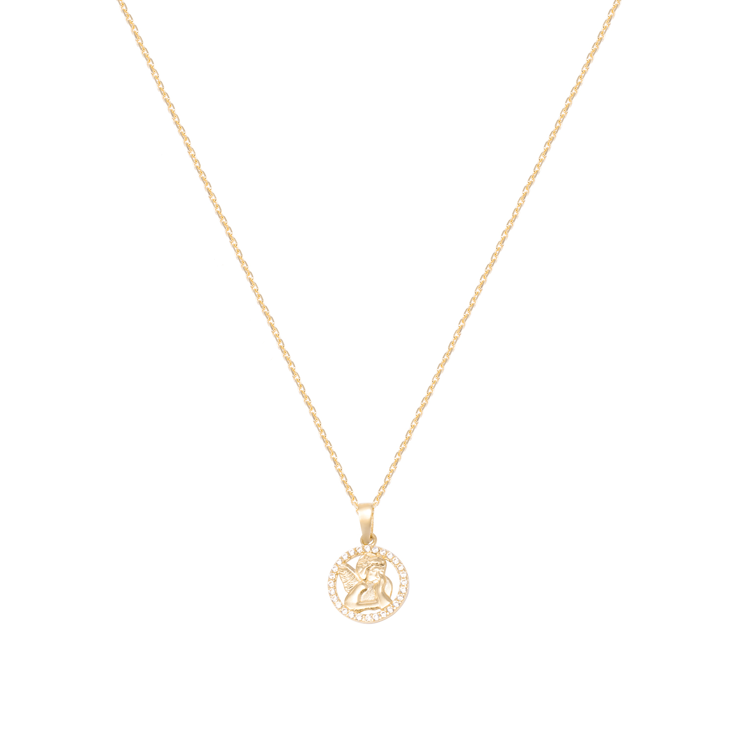 Colgante de Oro de 18kt Circonitas Angel 3