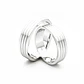 Par Argollas Matrimonio de Oro Blanco 18kt Count 5,0mm - Miniatura 3