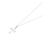Collar Oro Blanco 18kt Cruz Sagrada Diamantes 9 Pts - Miniatura 1