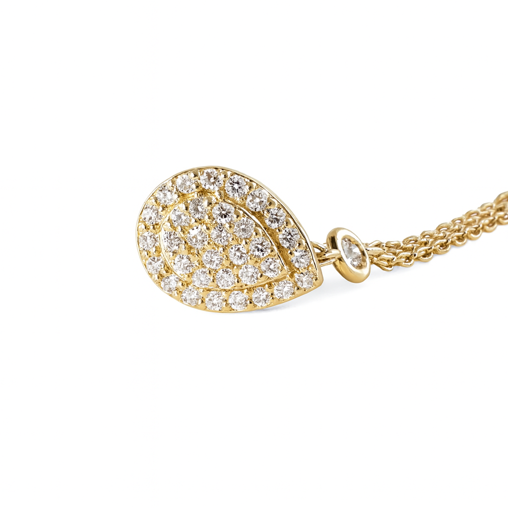 Collar de Oro 18kt con Diamantes 26 Pts Totales SI/H Corte Brillante - By Danielle Costantini 2