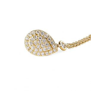 Collar de Oro 18kt con Diamantes 26 Pts Totales SI/H Corte Brillante - By Danielle Costantini