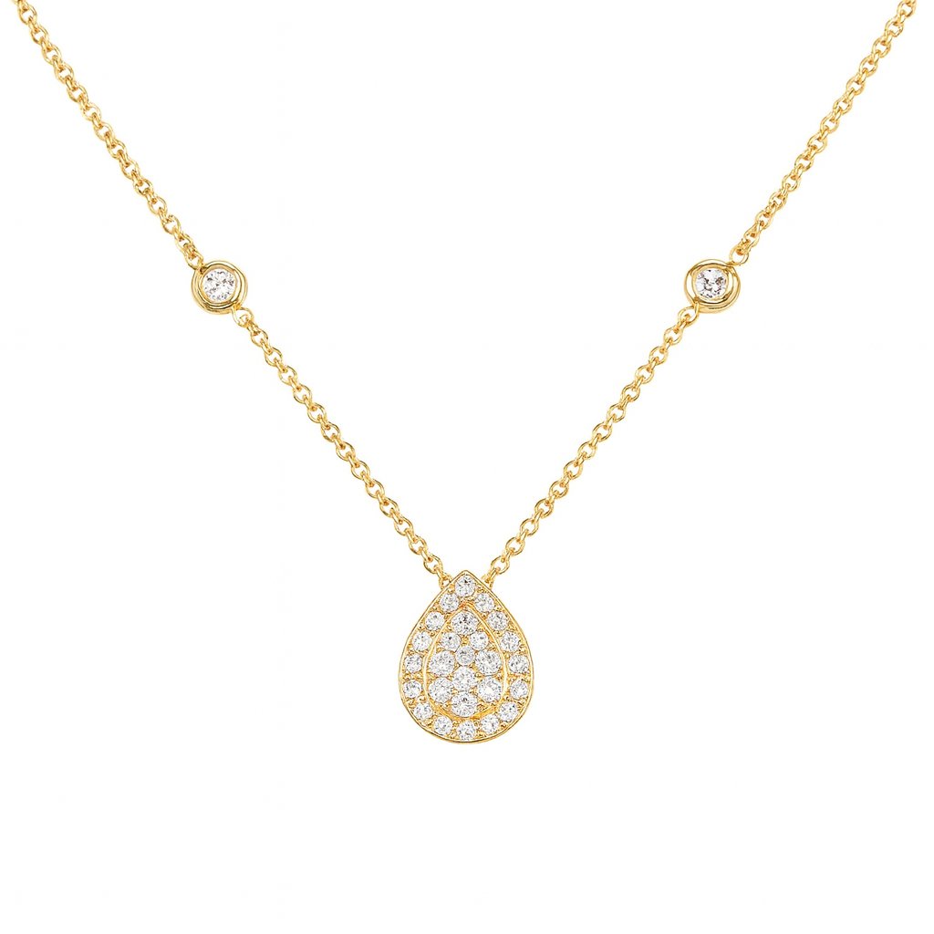 Collar de Oro 18kt con Diamantes 26 Pts Totales SI/H Corte Brillante - By Danielle Costantini 3