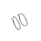 Aros Oro Blanco 18kt Diamantes Argollas 1,18 Qts - Miniatura 2