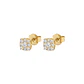 Aros Oro Amarillo 18kt Diamantes 20Pts Rombos - Miniatura 1