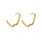 Aros de Oro 18kt Argollas Grande Recta - Miniatura 2
