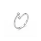 Anillo Oro Blanco 18kt Diamantes 10 Pts Cruzado - Miniatura 1
