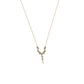 Collar Oro Amarillo 18kt Diamantes Colgantes 1 Qlts - Miniatura 2