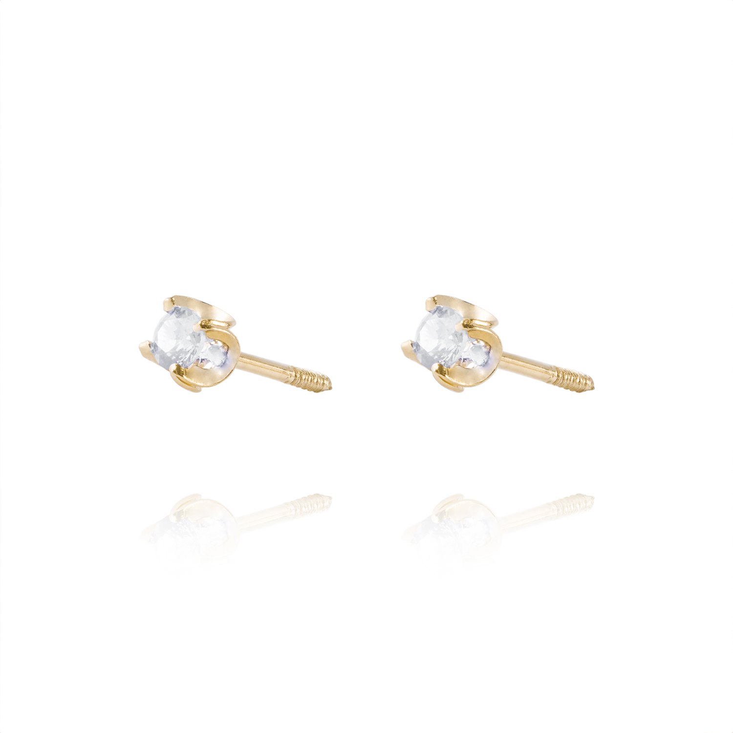 Aros de Oro 18kt Aquamarine 3MM 2