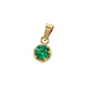 Colgante Oro Miel 18kt Sol con Garras de Esmeraldina 4mm - Miniatura 1