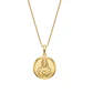 Colgante de Oro Miel 18kt Sagrado Corazón 18mm - Miniatura 3
