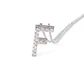 Collar Oro Blanco 18kt Diamantes Letra F 7Pts | Danielle Costantini - Miniatura 2