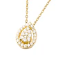 Collar Oro Amarillo 18kt Gota  de Diamantes 26 Pts - Miniatura 2