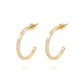 Aros de Oro 18kt Media Argolla Tubo 19MM - Miniatura 1