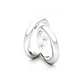 Par Argollas Matrimonio de Oro Blanco 18kt Padua 3,0mm - Miniatura 2