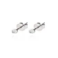 Aros Oro Blanco 18kt Diamantes Punto de Luz  4pts total SI/H - Miniatura 1