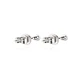 Aros Oro Blanco 18kt Diamantes Punto de Luz  4pts total SI/H - Miniatura 2