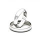 Par Argollas Matrimonio de Platino Venecia 3,5mm Diamante 3Pts - Miniatura 1