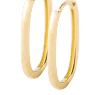 Aros de Oro 18kt Modelo Argollas Alargadas