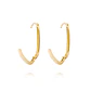 Aros de Oro 18kt Modelo Argollas Alargadas - Miniatura 3