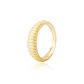Anillo de Plata Esterlina 925 Relieve Revestido en Oro 18kt - Miniatura 1