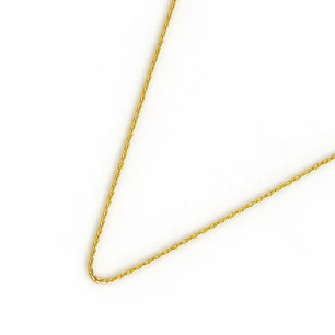 Cadena de Plata Esterlina 925 Limada revestida en Oro 18kt