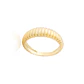 Anillo de Plata Esterlina 925 Relieve Revestido en Oro 18kt - Miniatura 3