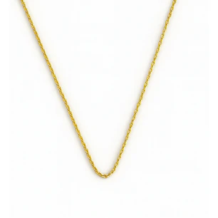 Cadena de Plata Esterlina 925 Limada revestida en Oro 18kt