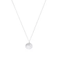 Collar Oro Blanco 18kt Tres Círculos y Flor Diamantes 105 Pts - Miniatura 3