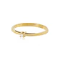 Anillo Compromiso Oro Amarillo 18kt  Mónaco 1X10ptos Diamante - Miniatura 3