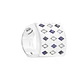 Anillo Platino 950 Modelo Prinsa 7 Diamantes 2pts 8 Zafiros 2 pts - Miniatura 2