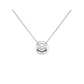 Collar de Plata Esterlina 925 Circon Punto de Luz - Miniatura 1
