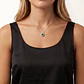 Collar Plata Esterlina 925 Girasol Esmeralda Circón - Miniatura 4