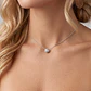 Collar de Plata Esterlina 925 Circon Punto de Luz - Miniatura 4