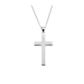 Colgante de Plata Esterlina 925 Cruz 3,5gr Ancha