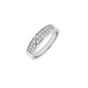 Anillo de Plata Esterlina 925 Destello Circon