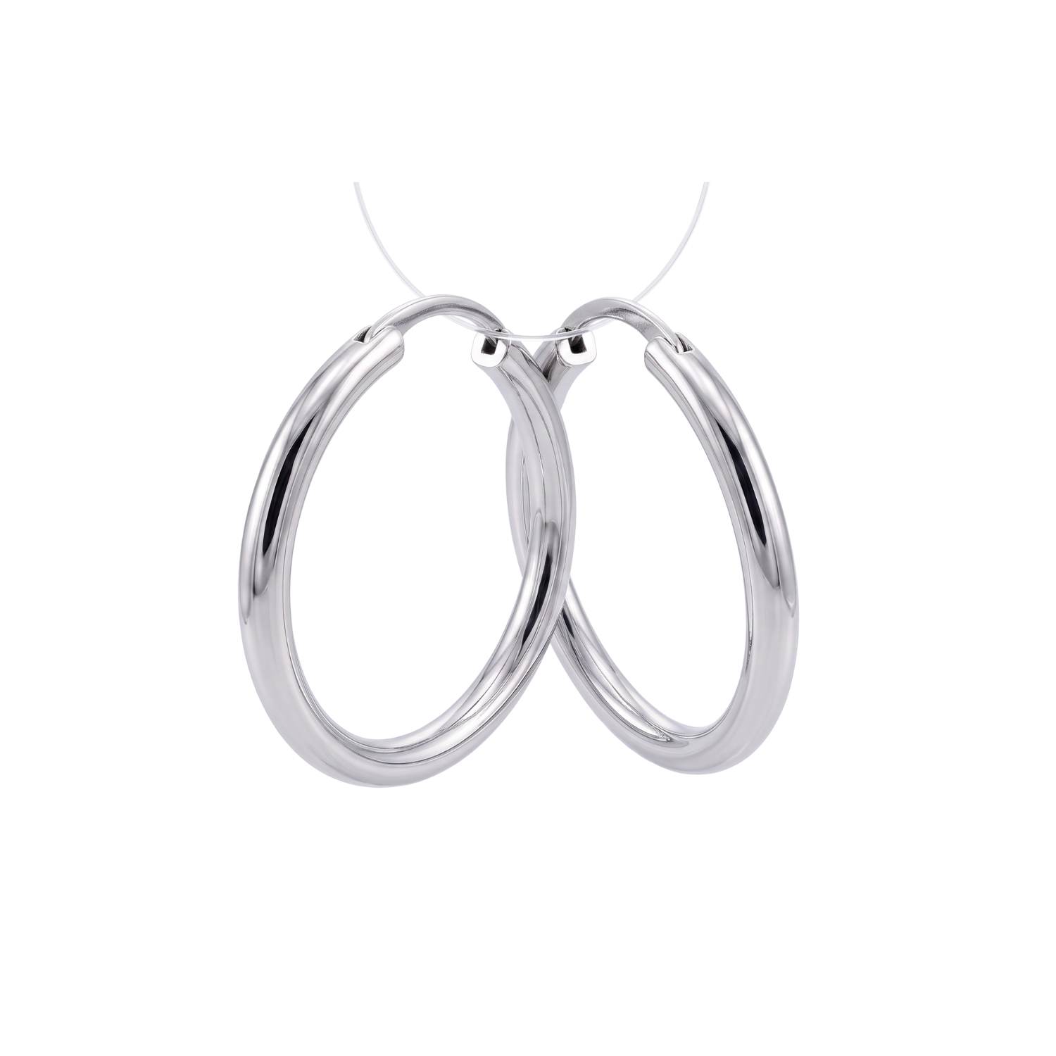 Aros de Plata Esterlina 925 Argollas de 1x1cm Plateadas 1