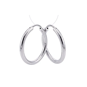 Aros de Plata Esterlina 925 Argollas de 1x1cm Plateadas