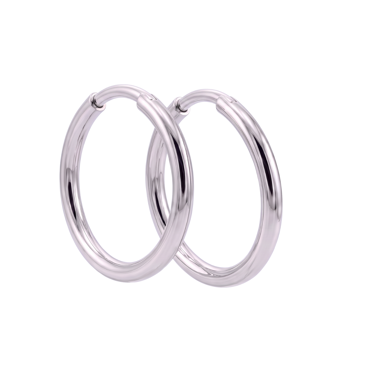 Aros de Plata Esterlina 925 Argollas de 1x1cm Plateadas 3