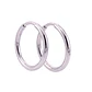 Aros de Plata Esterlina 925 Argollas de 1x1cm Plateadas - Miniatura 3