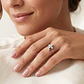Anillo de Plata Esterlina 925 Flor Rubi Circon - Miniatura 4