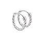 Aros de Plata Esterlina 925 Argollas Pequeñas Entrelazadas - Miniatura 1