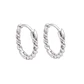 Aros de Plata Esterlina 925 Argollas Pequeñas Entrelazadas - Miniatura 3
